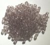 200 6mm Acrylic Faceted Bicone Black Diamond